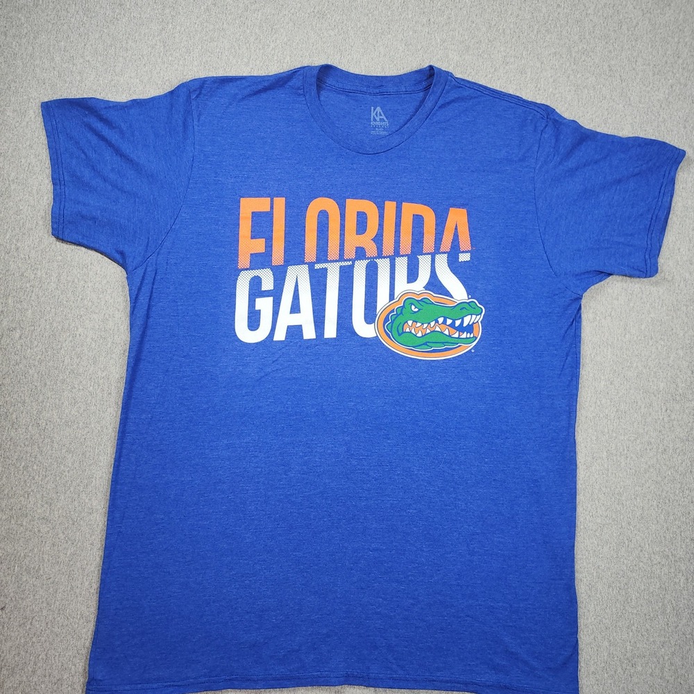 Knights Apparel Florida Gators T-Shirt Mens XL Blue Excellent Graphic Tee
